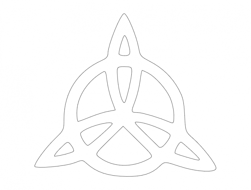 طرح گره سلتیک مناسب برای استفاده در دستگاه های cnc چوب و cnc لیزر - celtic knot dxf file