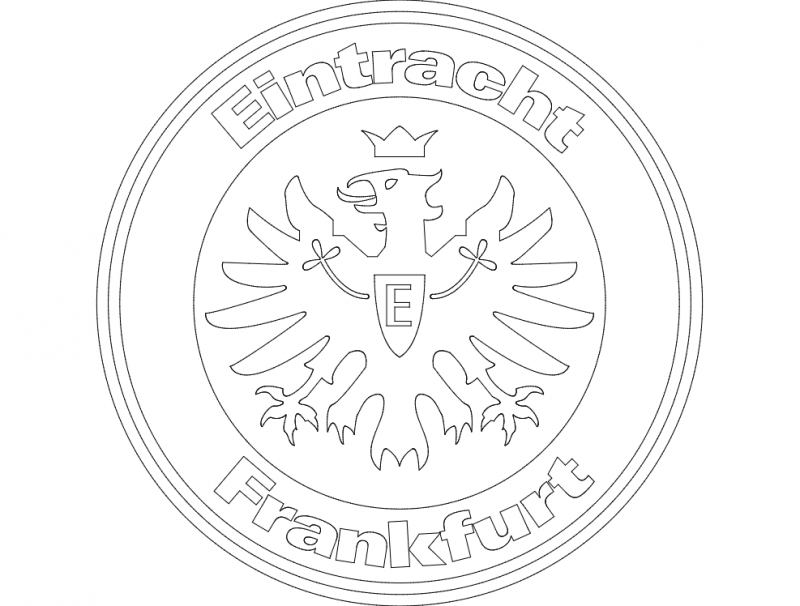 طرح کارت ویزیت شرکت اینتراکت فرانکفورت مناسب برای استفاده در دستگاه های cnc چوب و cnc لیزر - eintract frankfurt dxf file