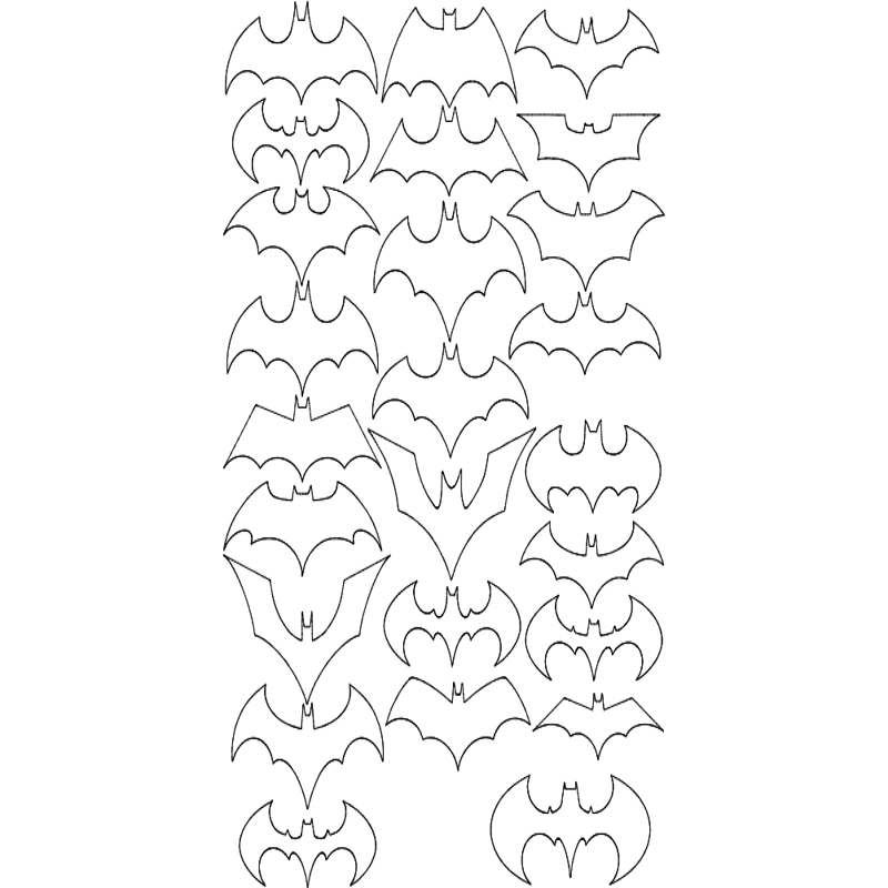 طرح لوگوی بتمن مناسب برای استفاده در دستگاه های cnc چوب و cnc لیزر - batman logo dxf file