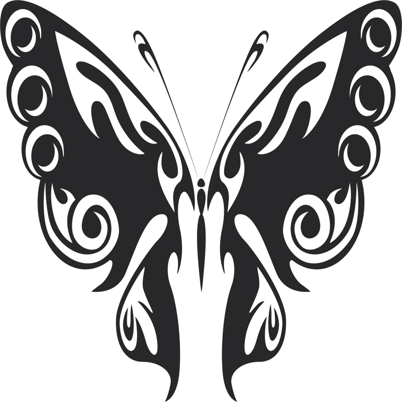 طرح وکتور پروانه شماره 047 مناسب برای استفاده در دستگاه های cnc چوب و cnc لیزر - butterfly vector art 047 cdr file