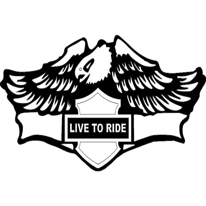 طرح برای رانندگی زنده مناسب برای استفاده در دستگاه های cnc چوب و cnc لیزر - live to ride dxf file