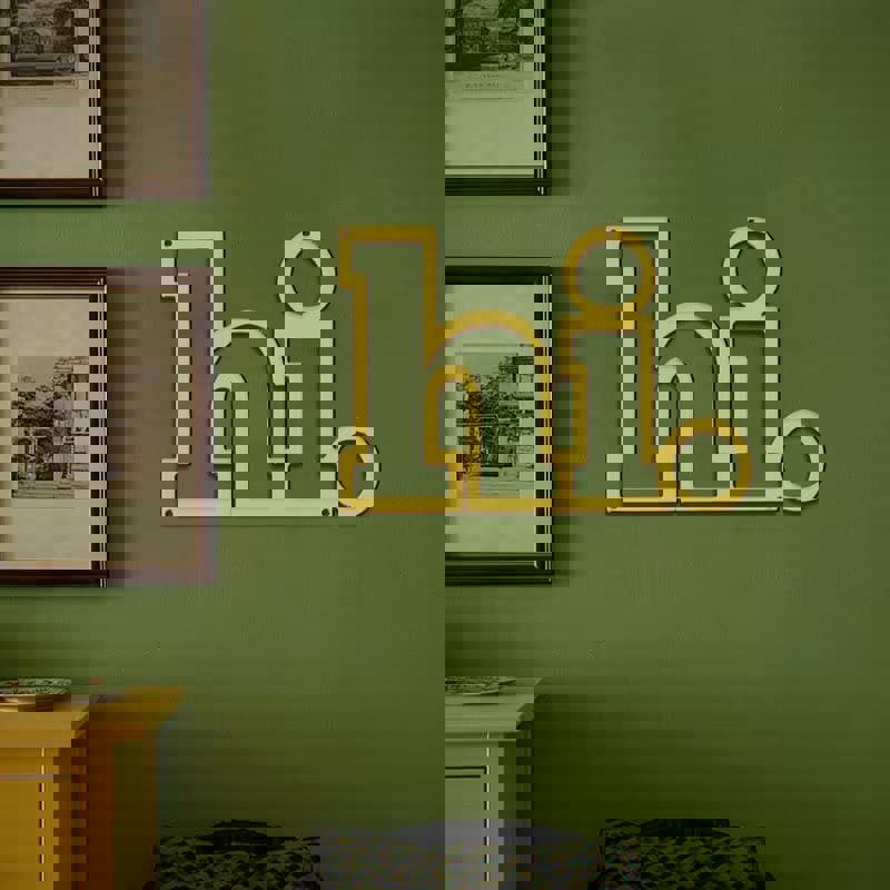 طرح هنر دیواری فلزی شیک، دکوراسیون دیواری داخلی مناسب برای استفاده در دستگاه های cnc چوب و cnc لیزر - laser cut hi metal wall art stylish indoor wall decor