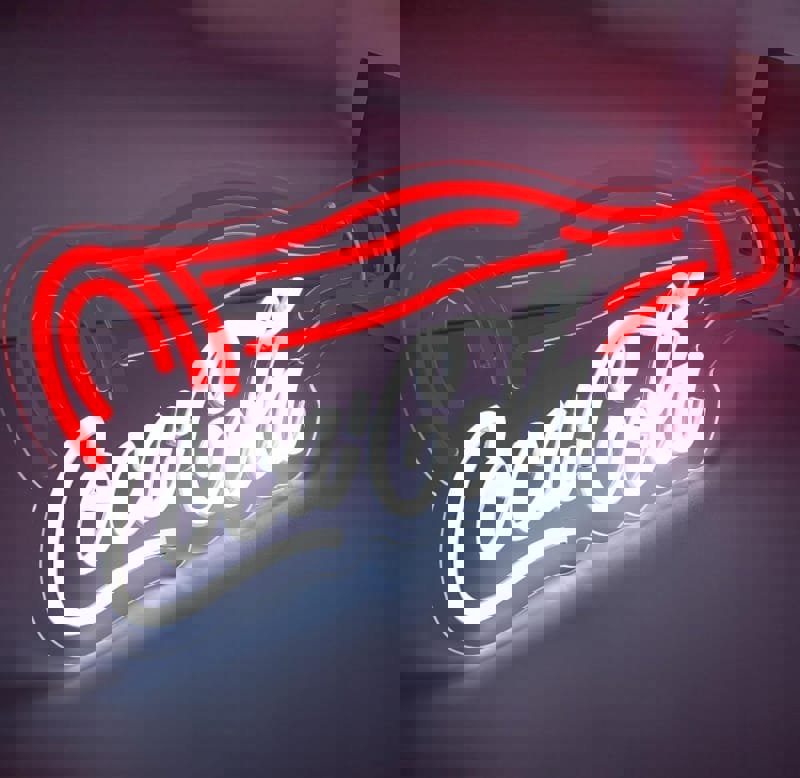 طرح تابلو نئون کوکاکولا ، تابلو نئون کوکاکولا با چراغ LED، دکور دیواری مناسب برای استفاده در دستگاه های cnc چوب و cnc لیزر - laser cut coca cola neon sign coca cola led light cola neon sign wall decor