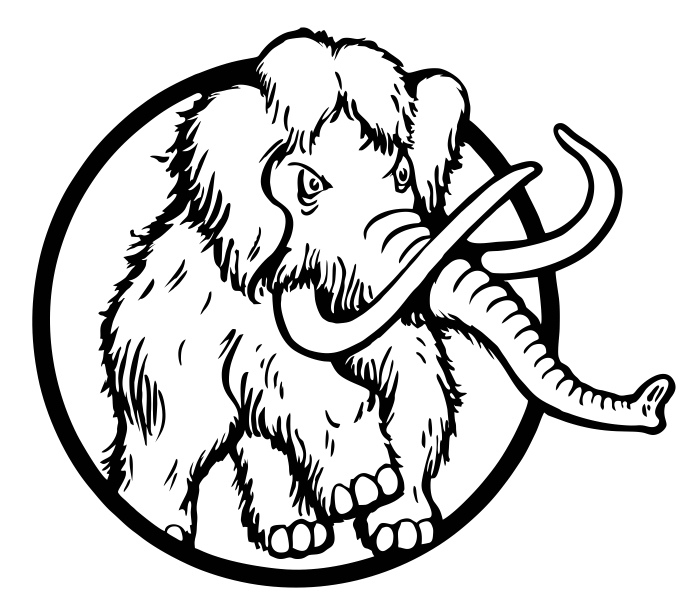 طرح وکتور ماموت هنری مناسب برای استفاده در دستگاه های cnc چوب و cnc لیزر - mammoth vector art cdr file