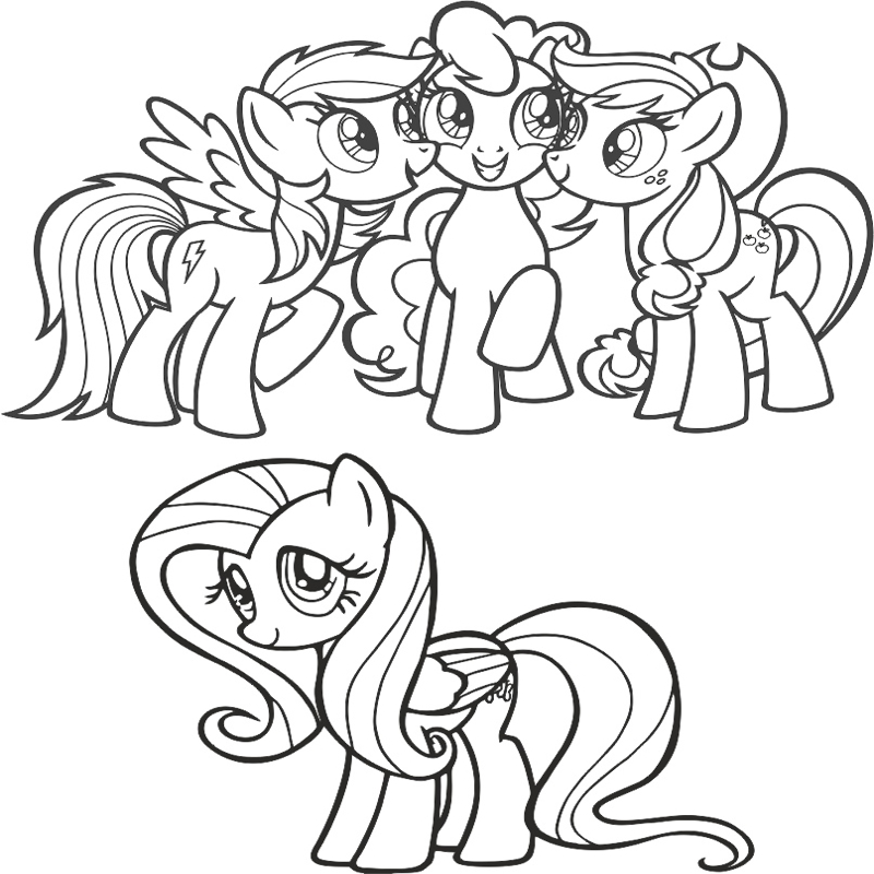 طرح پونی کوچولوی من مناسب برای استفاده در دستگاه های cnc چوب و cnc لیزر - my little pony cdr file