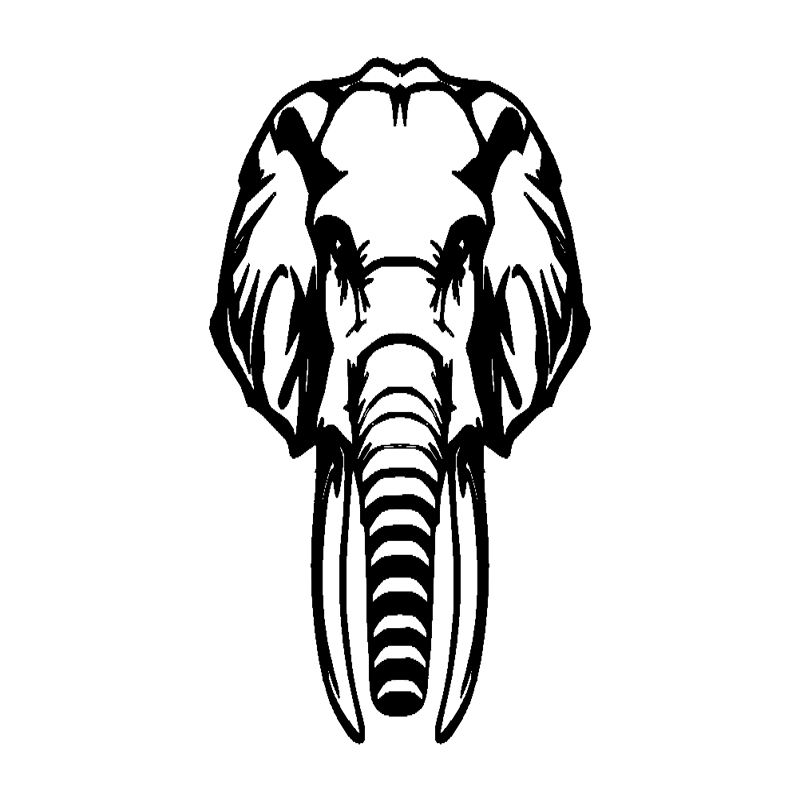 طرح فیل مناسب برای استفاده در دستگاه های cnc چوب و cnc لیزر - elephant dxf file