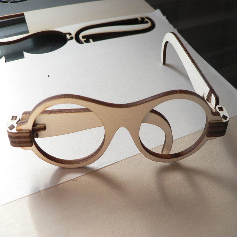 طرح لیوان چوبی تاشو مناسب برای استفاده در دستگاه های cnc چوب و cnc لیزر - laser cut foldable wooden glasses cdr file