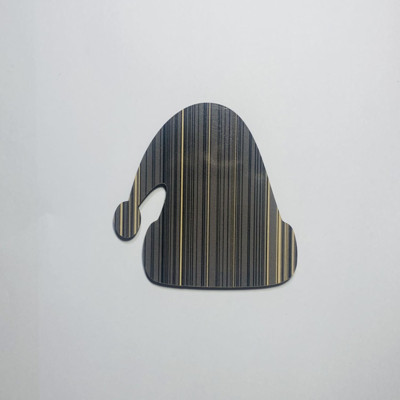 طرح کلاه بابانوئل چوبی خام مناسب برای استفاده در دستگاه های cnc چوب و cnc لیزر - laser cut santa hat wood blank cutout cdr file