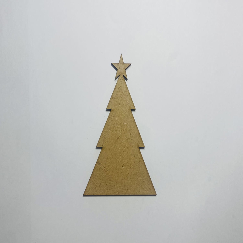 طرح درخت کریسمس مثلثی چوبی مناسب برای استفاده در دستگاه های cnc چوب و cnc لیزر - laser cut wooden triangle christmas tree cdr file