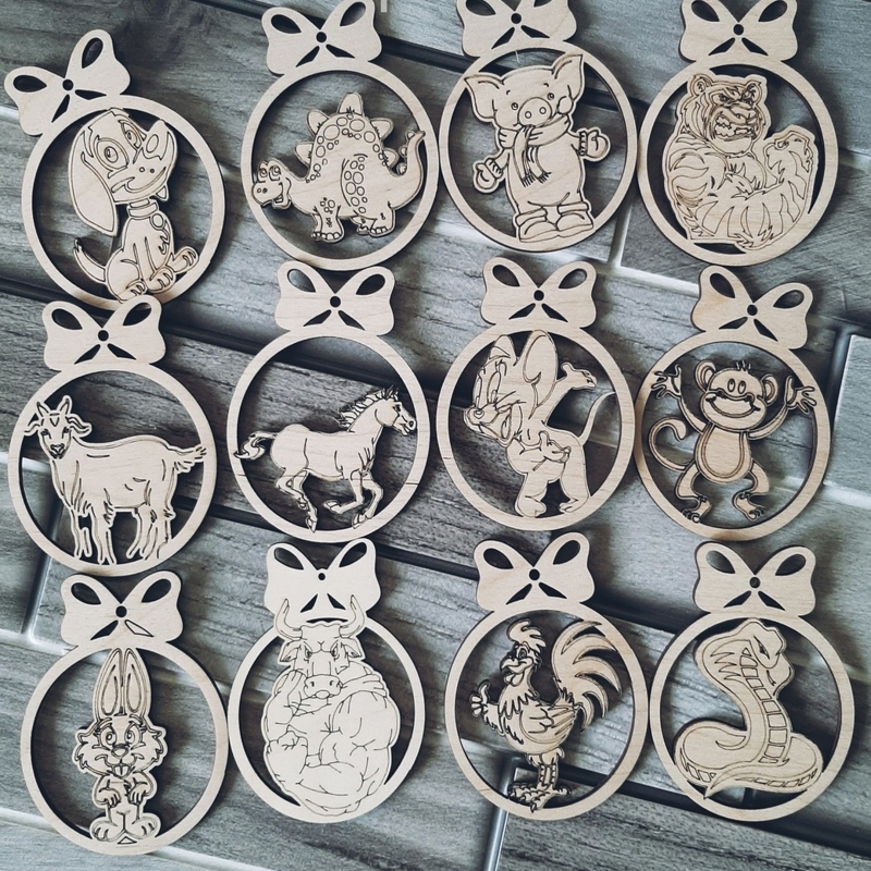 طرح نمادهای تزئینی سال نو چینی مناسب برای استفاده در دستگاه های cnc چوب و cnc لیزر - laser cut decorative chinese new year symbols cdr file