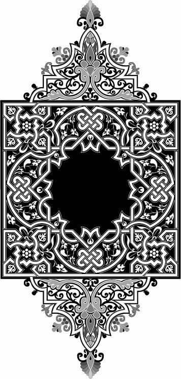 طرح طراحی هنر اسلامی مناسب برای استفاده در دستگاه های cnc چوب و cnc لیزر - islamic art design ai file