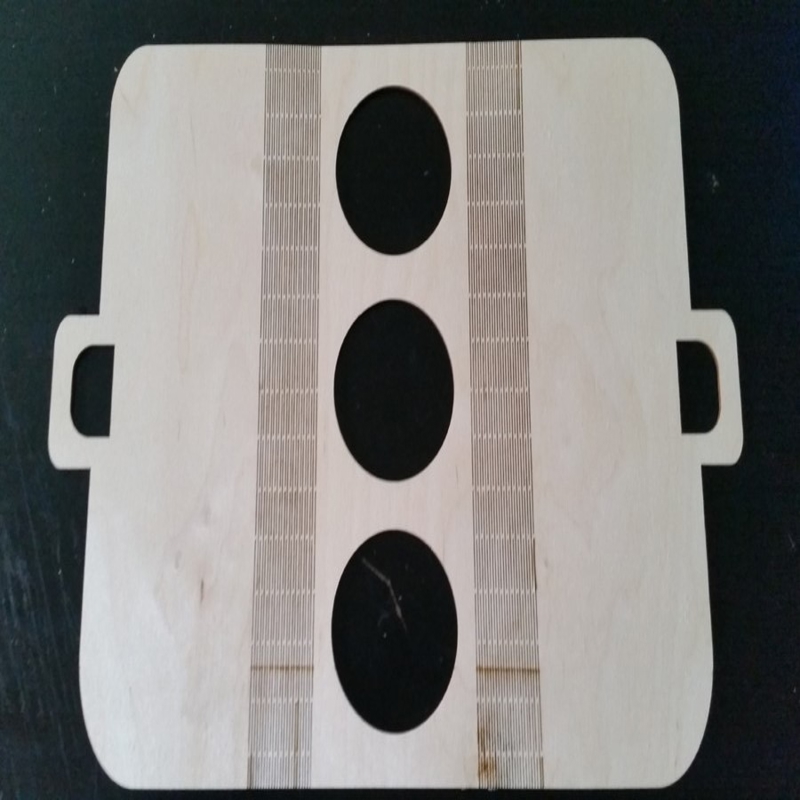 طرح جعبه قهوه مناسب برای استفاده در دستگاه های cnc چوب و cnc لیزر - laser cut coffee carrier dxf file