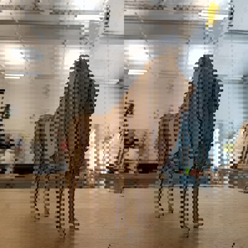 طرح پازل سه بعدی شیر مناسب برای استفاده در دستگاه های cnc چوب و cnc لیزر - laser cut lion 3d puzzle ai file