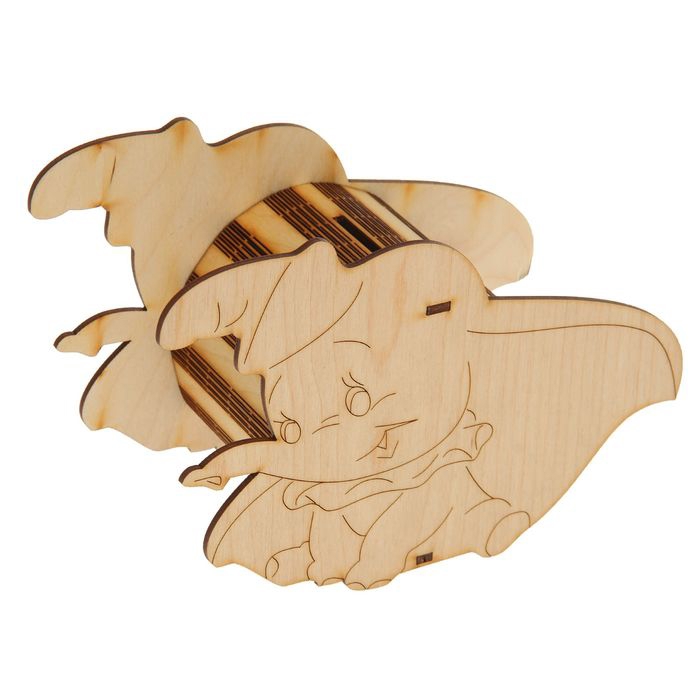 طرح قلک فیل کوچولو مناسب برای استفاده در دستگاه های cnc چوب و cnc لیزر - laser cut baby elephant piggy bank cdr file