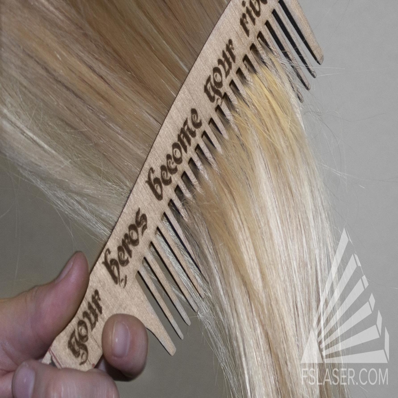 طرح شانه بلند مناسب برای استفاده در دستگاه های cnc چوب و cnc لیزر - laser cut long comb svg file