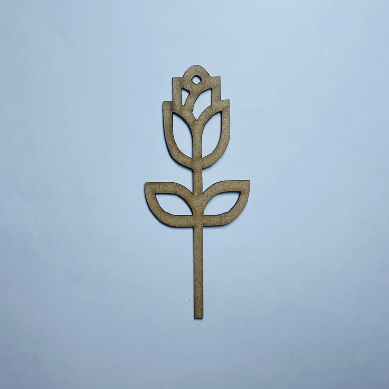 طرح گل چوبی ناتمام مناسب برای استفاده در دستگاه های cnc چوب و cnc لیزر - laser cut unfinished flower wood cutout cdr file