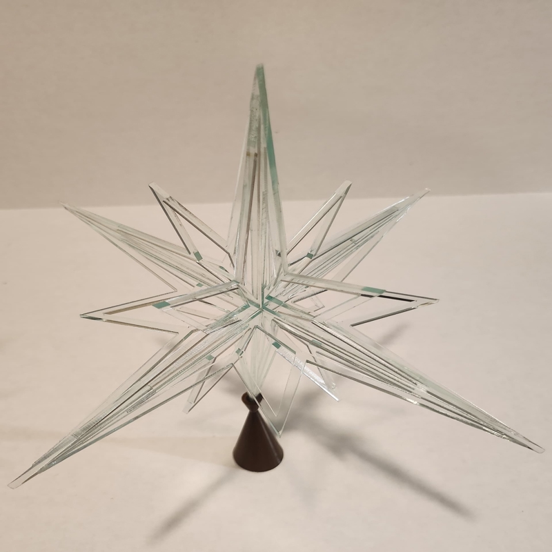 طرح ستاره موراویا با فرمت اکریلیک مناسب برای استفاده در دستگاه های cnc چوب و cnc لیزر - laser cut acrylic moravian star svg file
