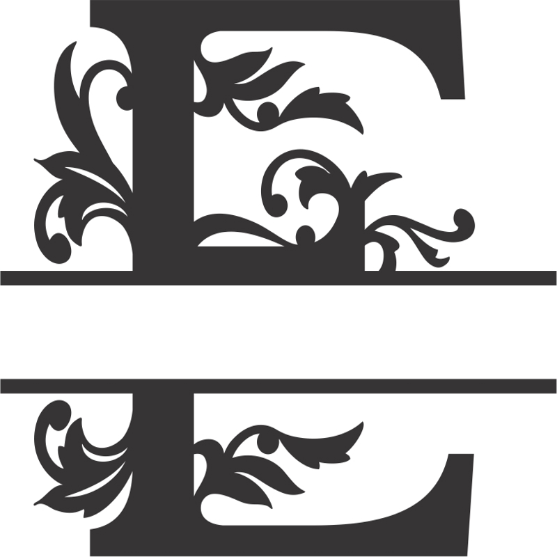 طرح فونت رگال اسپلیت مناسب برای استفاده در دستگاه های cnc چوب و cnc لیزر - regal split font e dxf file