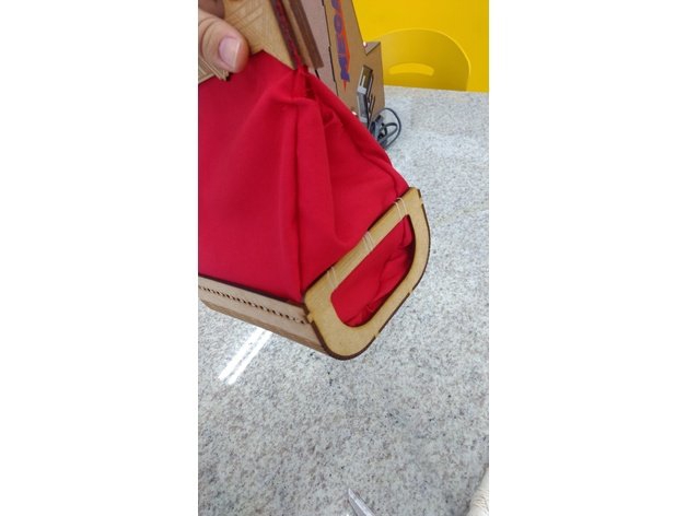 طرح کیف مناسب برای استفاده در دستگاه های cnc چوب و cnc لیزر - laser cut bag template cdr file