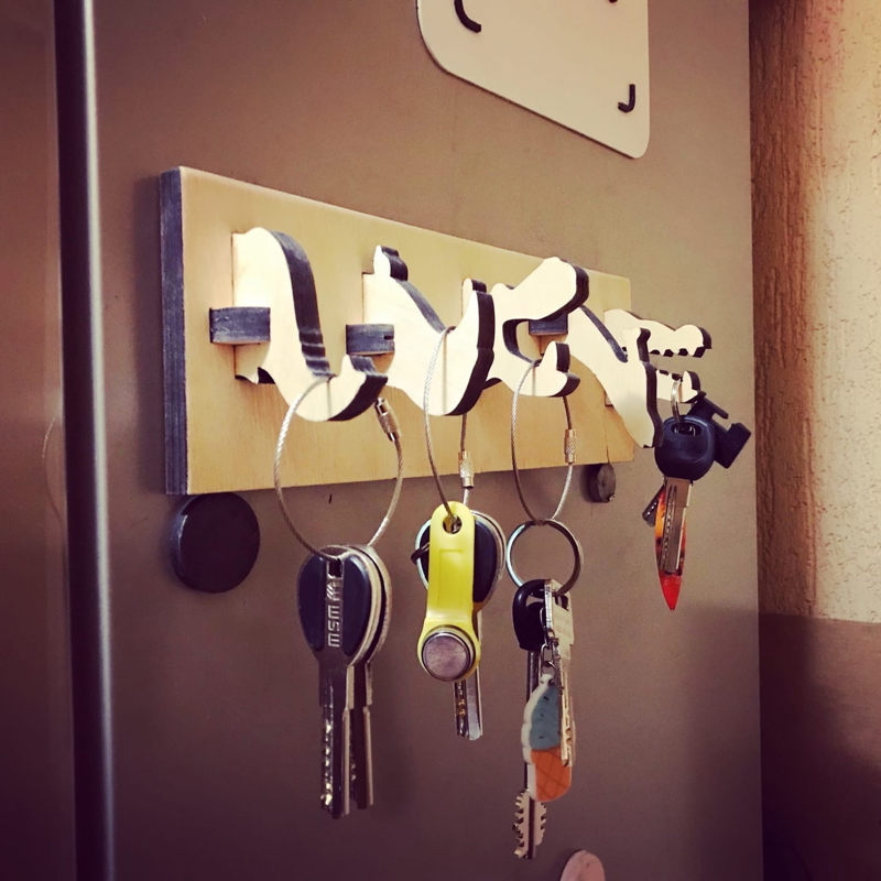 طرح قلاب دیواری حیوانات مناسب برای استفاده در دستگاه های cnc چوب و cnc لیزر - laser cut animal wall hooks cdr file