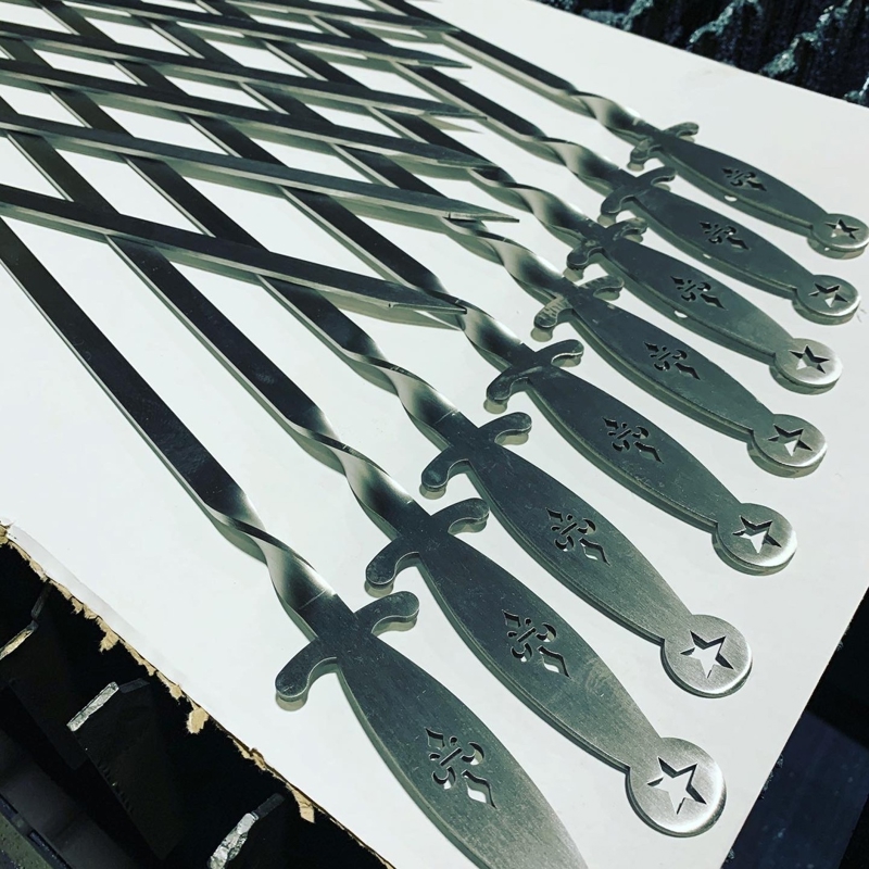 طرح سیخ کباب نرده استیل ضد زنگ 3 میلی‌متری مناسب برای استفاده در دستگاه های cnc چوب و cnc لیزر - Design and vector for CNC machine