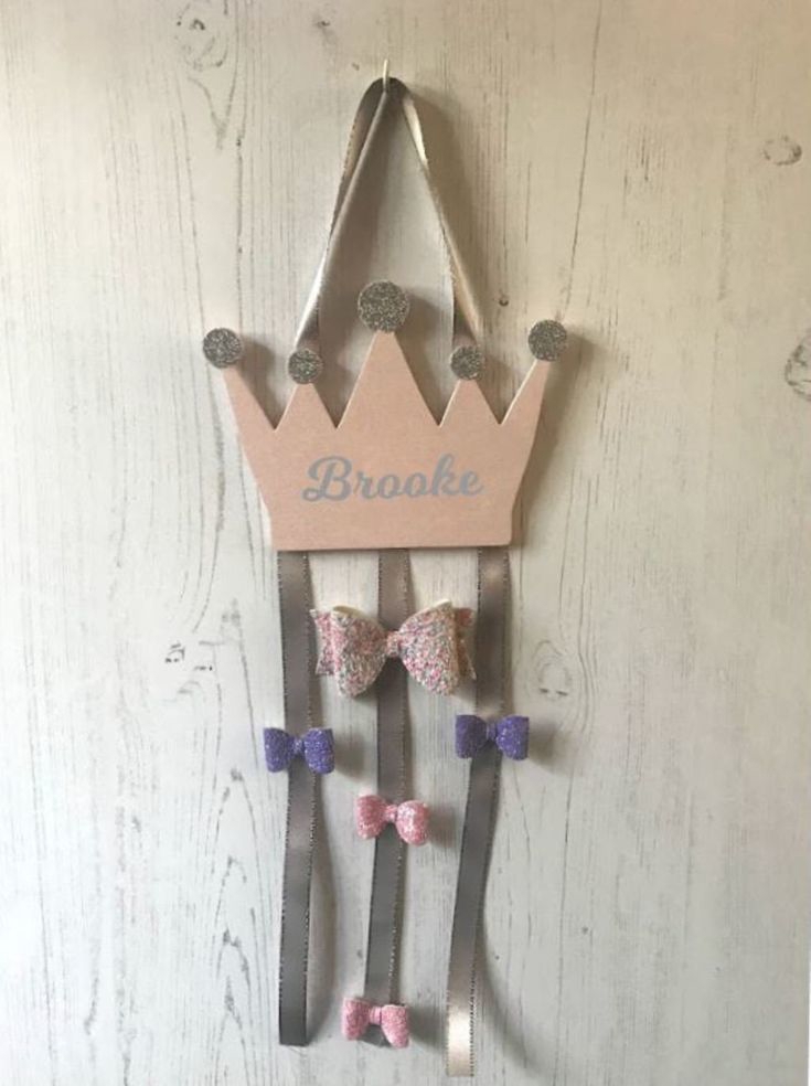 طرح گیره مو طرح پاپیون شخصی مناسب برای استفاده در دستگاه های cnc چوب و cnc لیزر - laser cut hair clip organiser personalised hair bow hanger cdr file