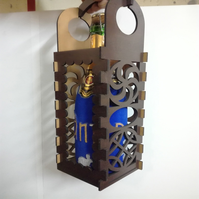 طرح فایل سی دی آر korobka pod shampanskoe مناسب برای استفاده در دستگاه های cnc چوب و cnc لیزر - korobka pod shampanskoe cdr file