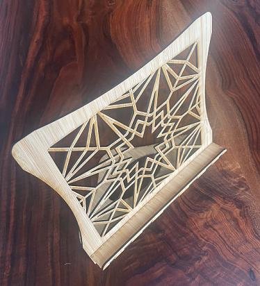 طرح اکنون در حال پخش پایه ضبط است مناسب برای استفاده در دستگاه های cnc چوب و cnc لیزر - laser cut now playing record stand