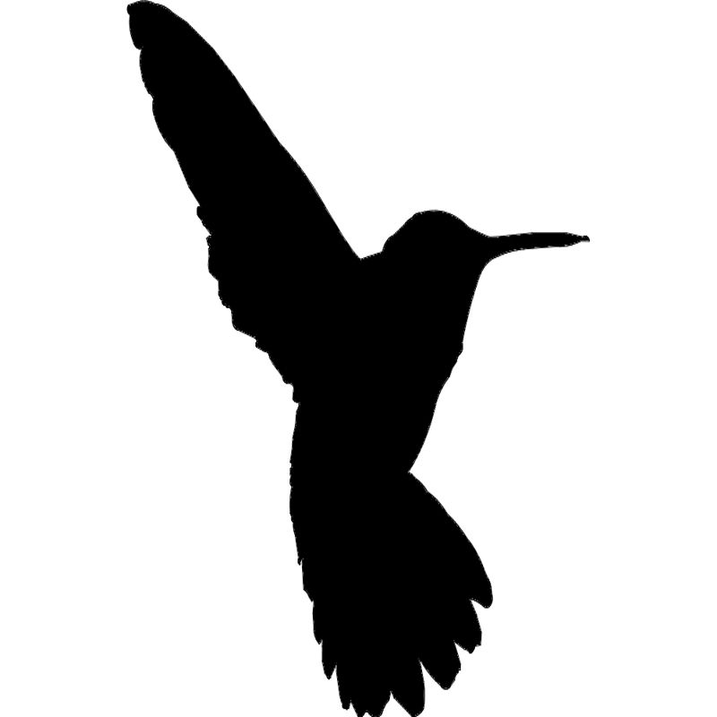 طرح پرنده مگس خوار مناسب برای استفاده در دستگاه های cnc چوب و cnc لیزر - humming bird dxf file