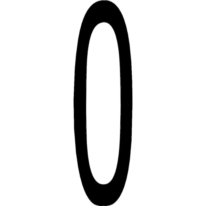 طرح شماره ۰ مناسب برای استفاده در دستگاه های cnc چوب و cnc لیزر - number 0 dxf file
