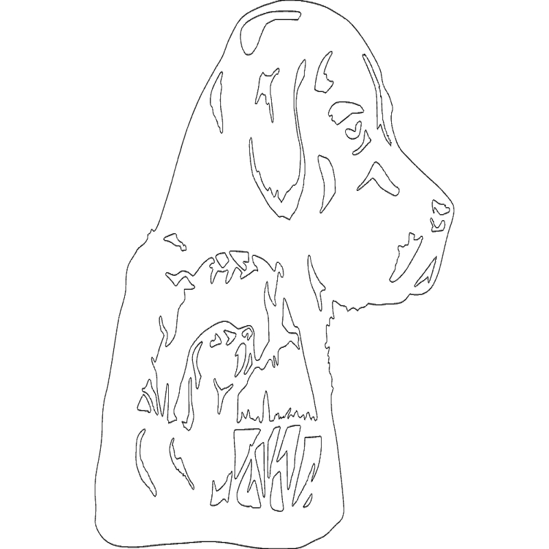 طرح سگ و اردک مناسب برای استفاده در دستگاه های cnc چوب و cnc لیزر - dog and ducks dxf file