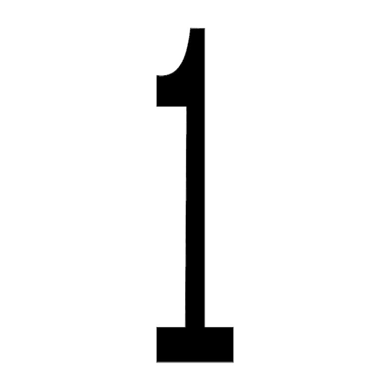 طرح شماره ۱ مناسب برای استفاده در دستگاه های cnc چوب و cnc لیزر - number 1 dxf file