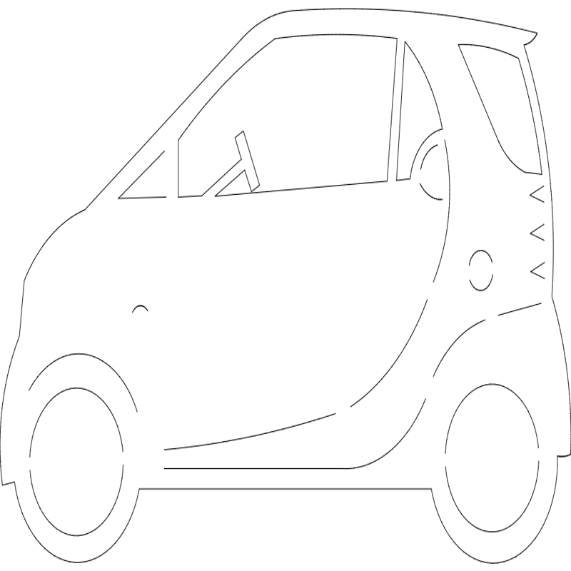 طرح ماشین هوشمند مناسب برای استفاده در دستگاه های cnc چوب و cnc لیزر - smartcar dxf file