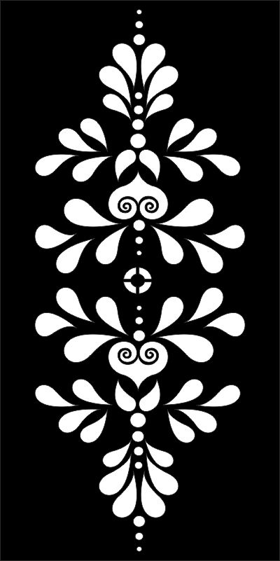 طرح وکتور طرح گل با شابلون مناسب برای استفاده در دستگاه های cnc چوب و cnc لیزر - flower pattern stencil vector cdr file