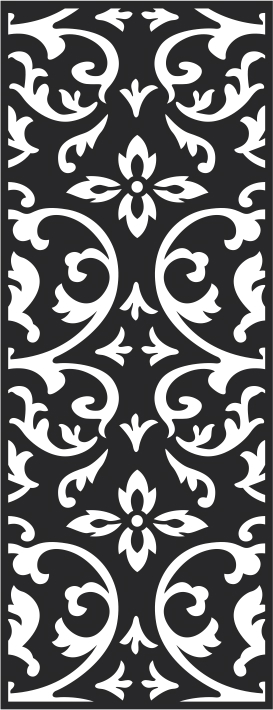 طرح و الگوی بدون درز قدیمی سیاه و سفید مناسب برای استفاده در دستگاه های cnc چوب و cnc لیزر - black and white seamless vintage pattern cdr file