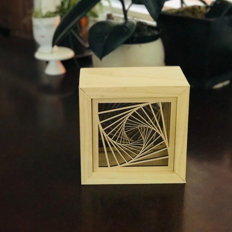 طرح الگوی مربع کج مناسب برای استفاده در دستگاه های cnc چوب و cnc لیزر - laser cut tilted square pattern design svg file