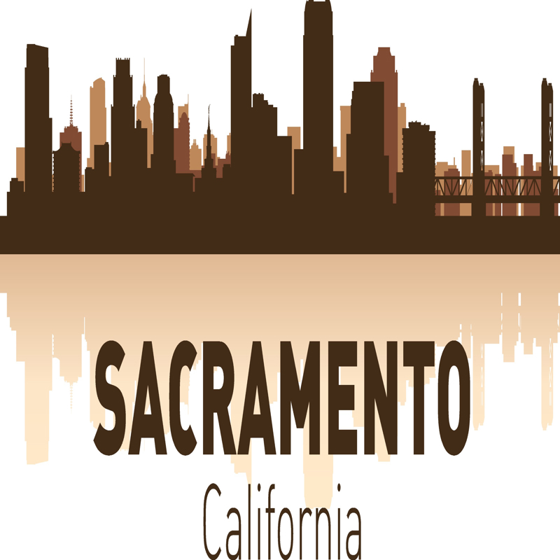 طرح اسکای‌لاین ساکرامنتو مناسب برای استفاده در دستگاه های cnc چوب و cnc لیزر - sacramento skyline cdr file