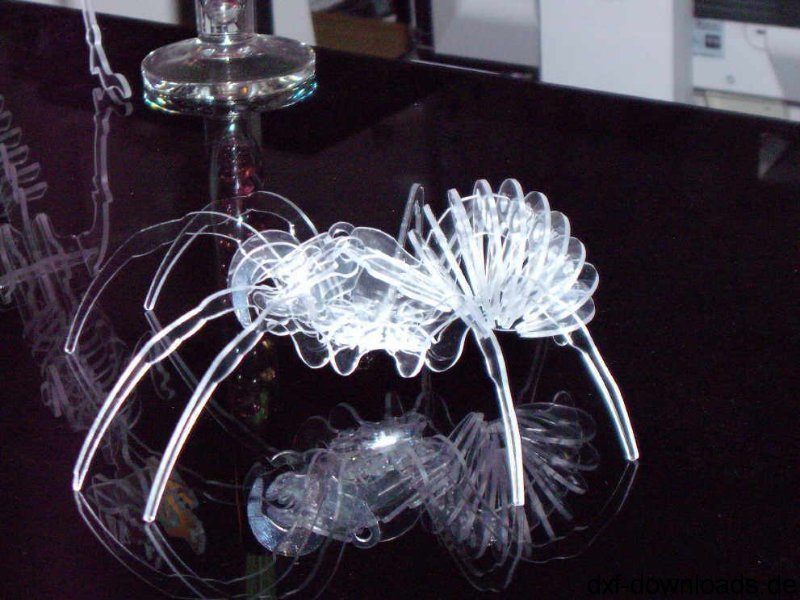 طرح عنکبوت مناسب برای استفاده در دستگاه های cnc چوب و cnc لیزر - spider dxf file