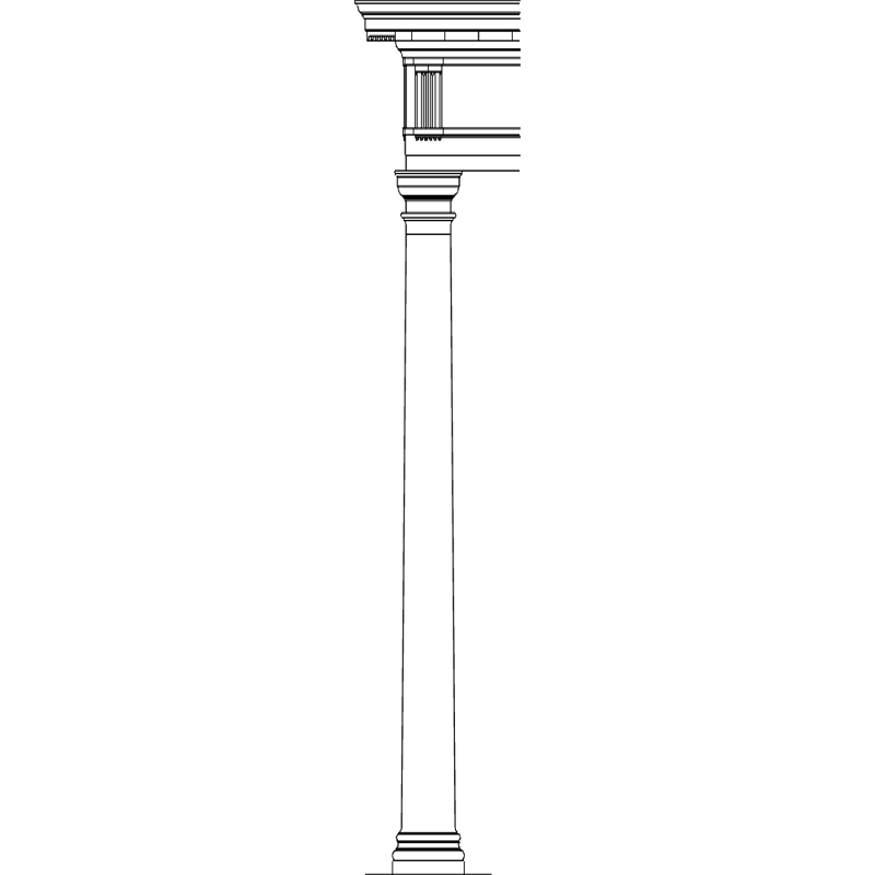 طرح ستون معماری مناسب برای استفاده در دستگاه های cnc چوب و cnc لیزر - architecture pillar design dxf file