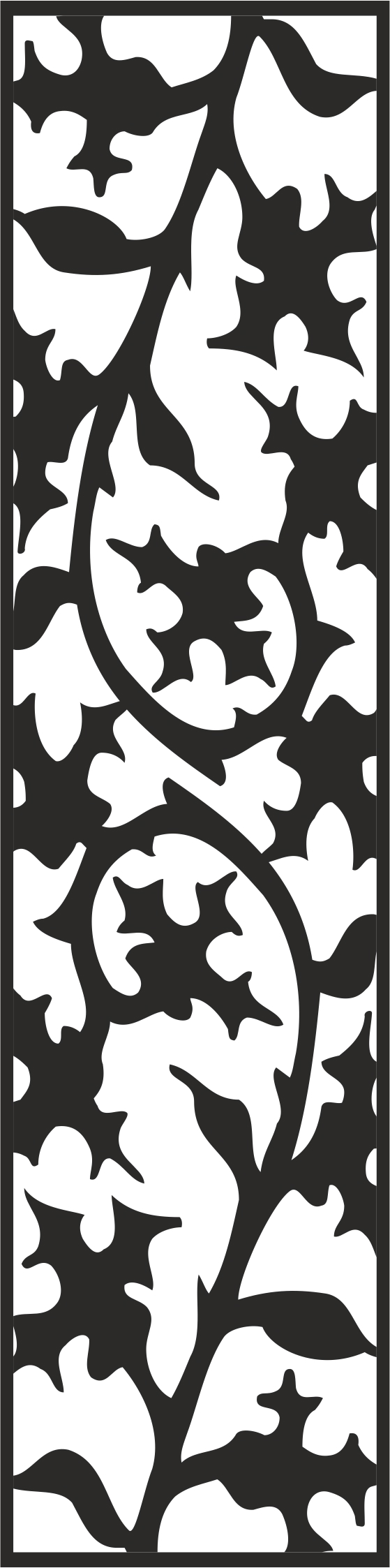 طرح با طرح وکتور گل مناسب برای استفاده در دستگاه های cnc چوب و cnc لیزر - vector floral pattern cdr file