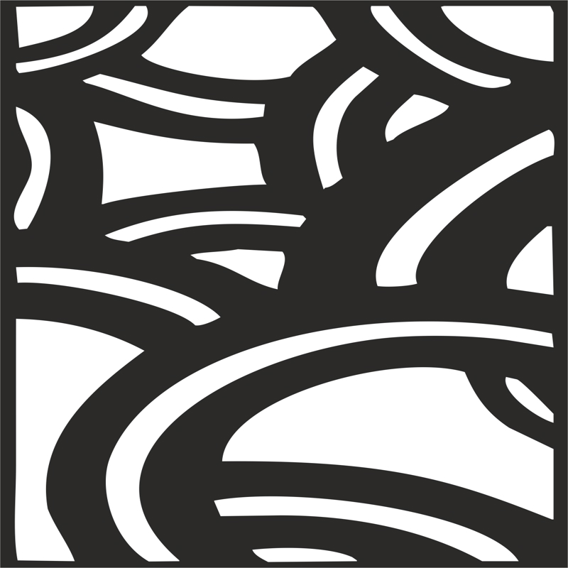 طرح فایل وکتور طرح وکتور پارتیشن مدرن اتاق خواب مناسب برای استفاده در دستگاه های cnc چوب و cnc لیزر - modern room divider pattern vector cdr file