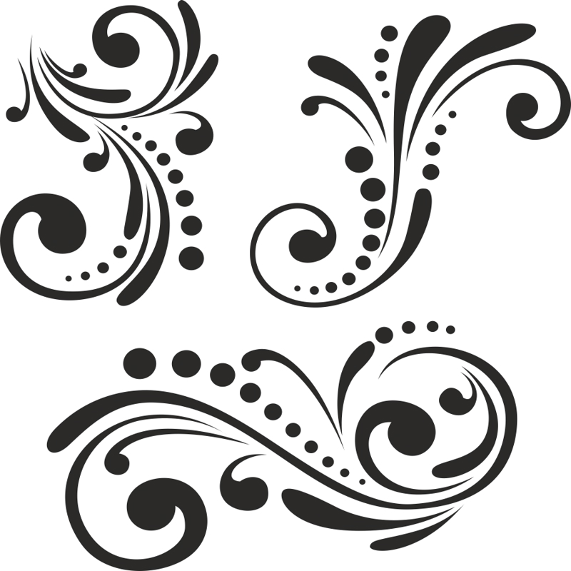 طرح وکتور تزئینات قدیمی مناسب برای استفاده در دستگاه های cnc چوب و cnc لیزر - vector ornaments vintage cdr file