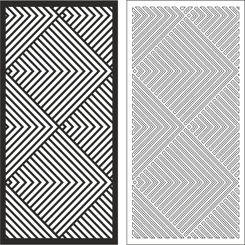 طرح با طرح وکتور خطی مناسب برای استفاده در دستگاه های cnc چوب و cnc لیزر - linear pattern vector art cdr file