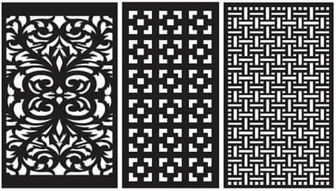 طرح‌های الگو ۴۱ مناسب برای استفاده در دستگاه های cnc چوب و cnc لیزر - pattern designs 41 dxf file
