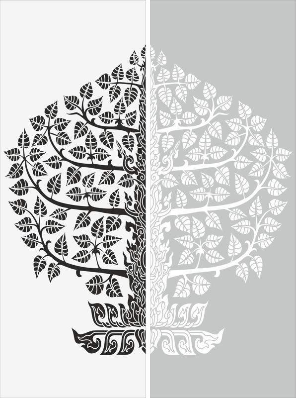 طرح گل سندبلاست مناسب برای استفاده در دستگاه های cnc چوب و cnc لیزر - floral sandblast pattern cdr file