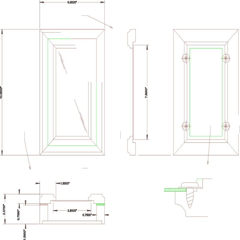 طرح رطوبت ساز مناسب برای استفاده در دستگاه های cnc چوب و cnc لیزر - humidor dxf file
