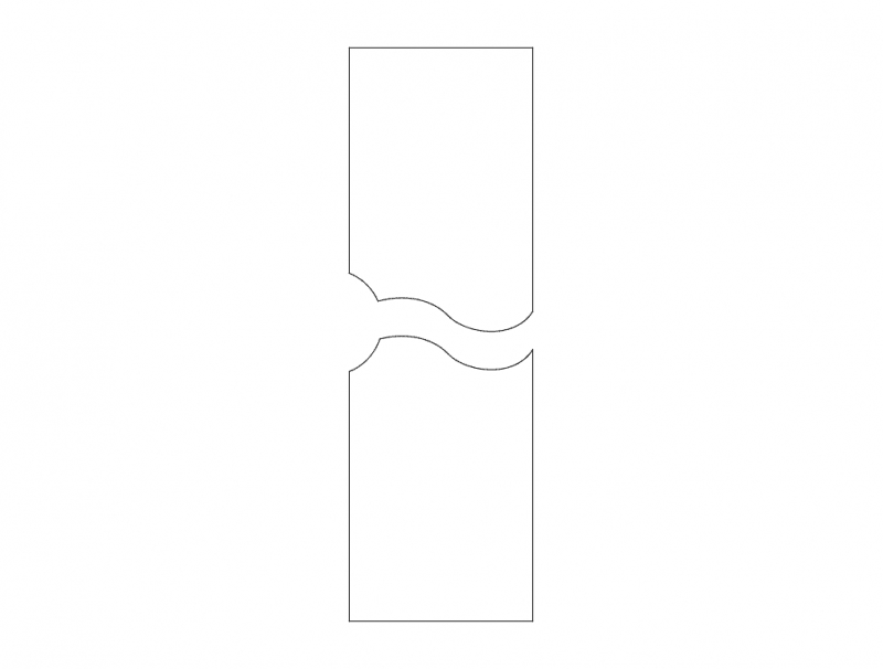 طرح درب ام دی اف ۱۲ مناسب برای استفاده در دستگاه های cnc چوب و cnc لیزر - mdf door design 12 dxf file