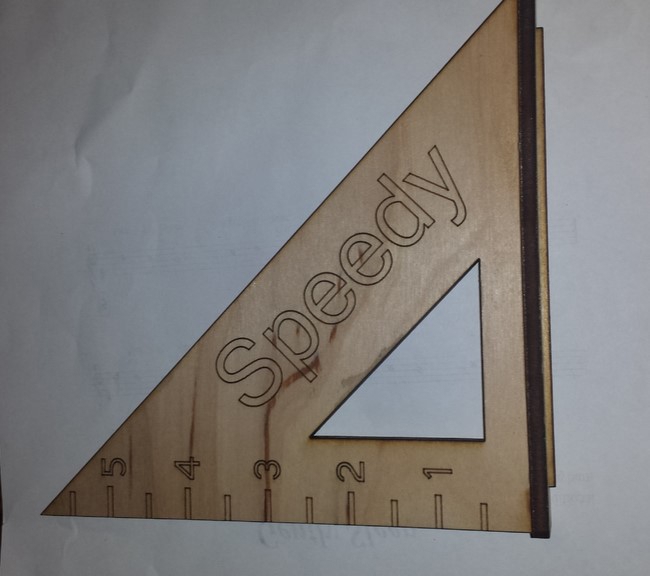 طرح مربع با سرعت مناسب برای استفاده در دستگاه های cnc چوب و cnc لیزر - laser cut speed square dxf file