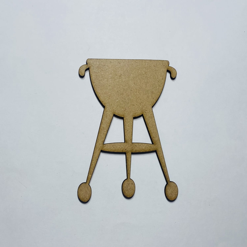 طرح منقل کباب پز طرح ناتمام مناسب برای استفاده در دستگاه های cnc چوب و cnc لیزر - laser cut bbq barbecue grill unfinished cutout shape cdr file