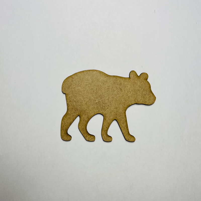طرح چوب توله خرس مناسب برای استفاده در دستگاه های cnc چوب و cnc لیزر - laser cut bear cub wood cutout shape cdr file